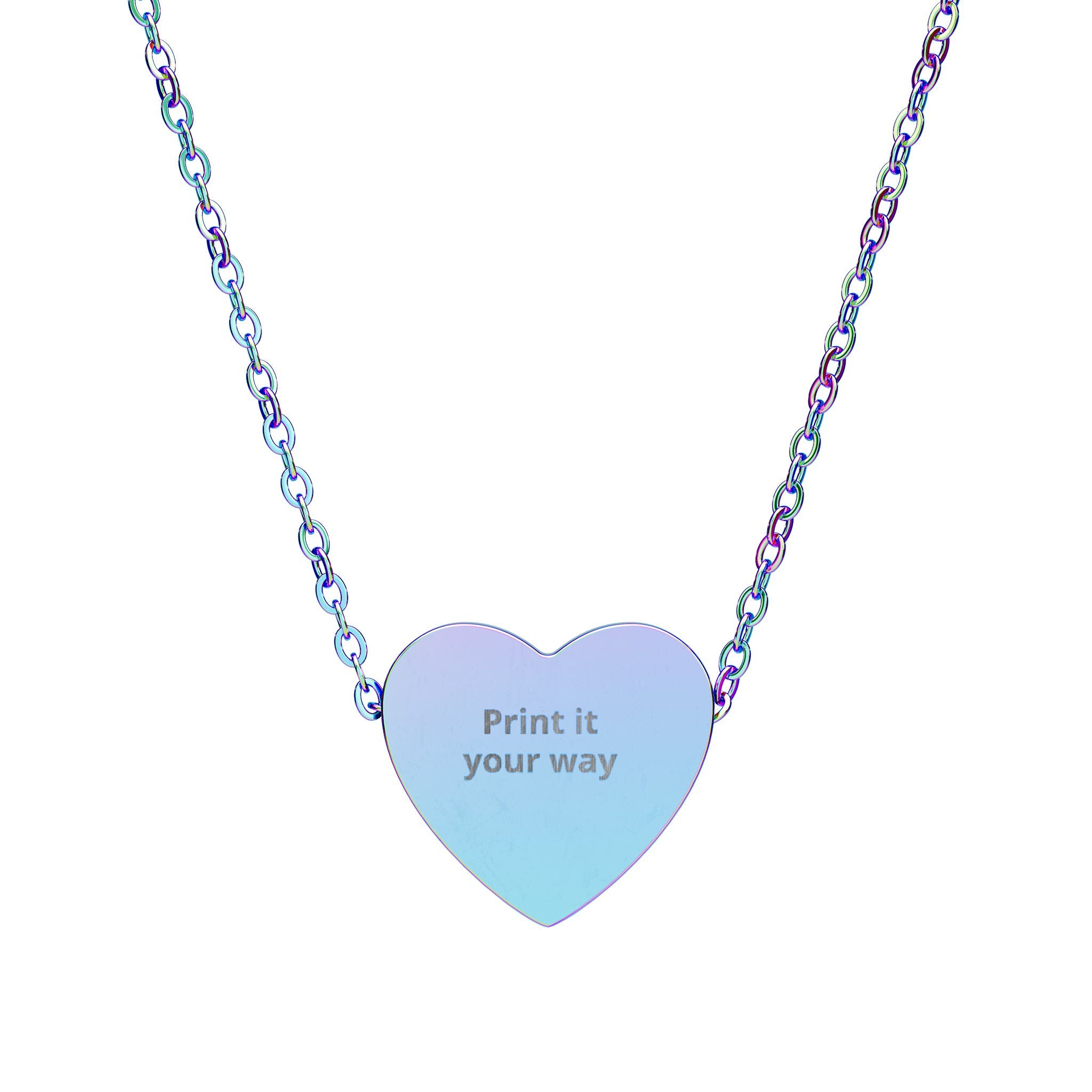 Heart Necklace (Engraving)