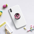 Supporto Airbag per smartphone bianco con disco rotondo anime rosa e nero
