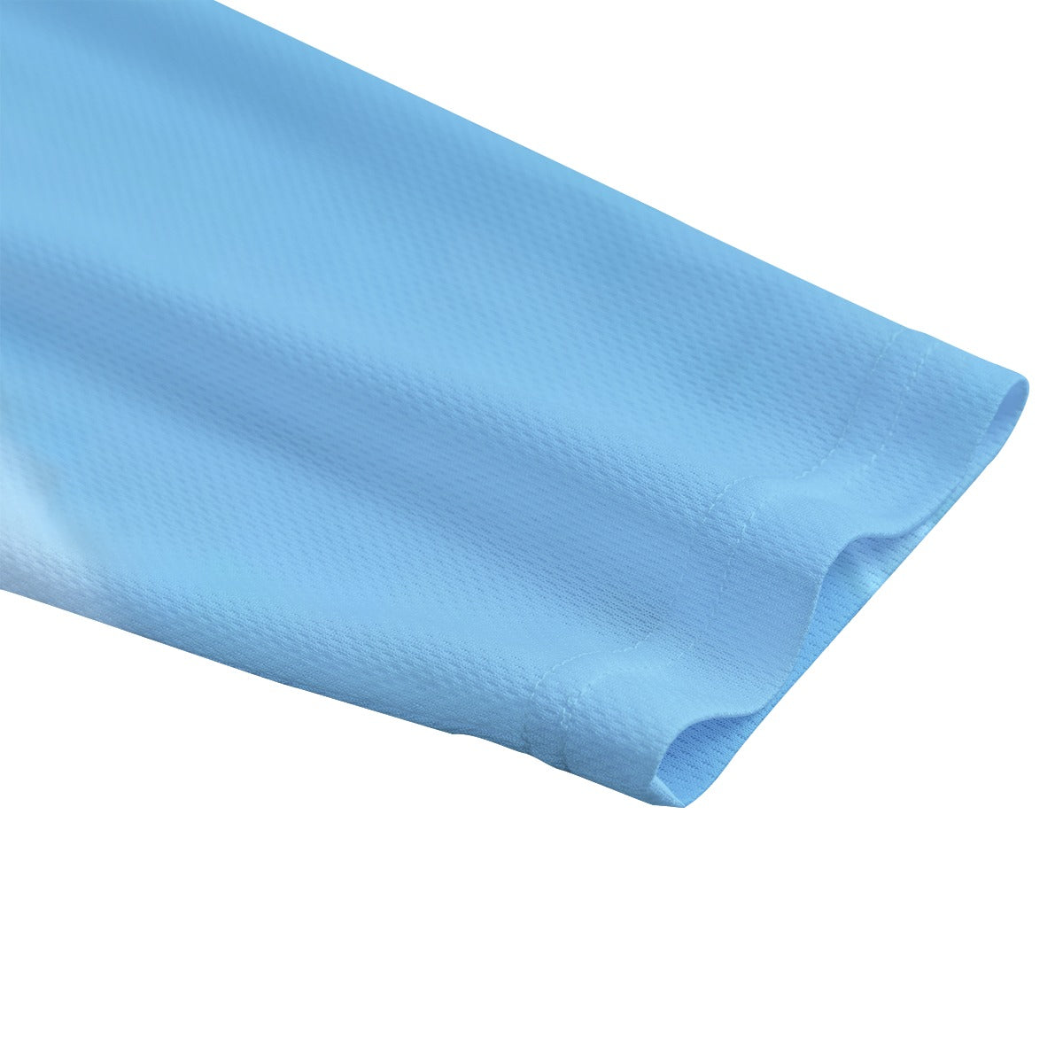 Felpa leggera con cappuccio, manica in tessuto azzurro chiaro