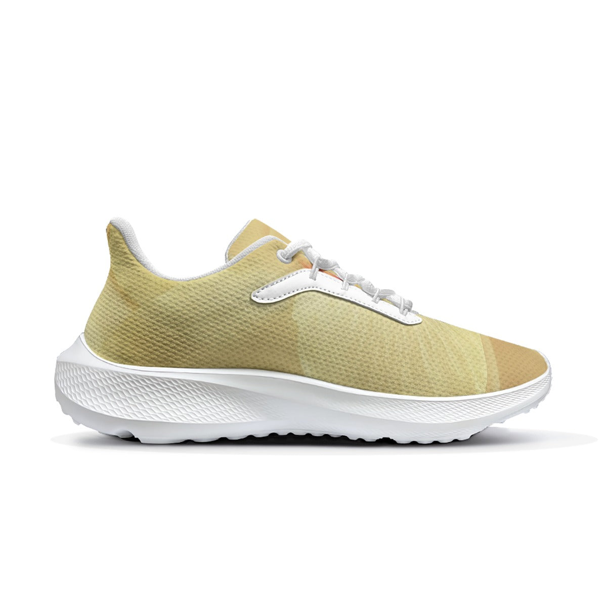 Scarpe running donna Mod. 4 laterale con suola bianca scanalata e lacci bianchi