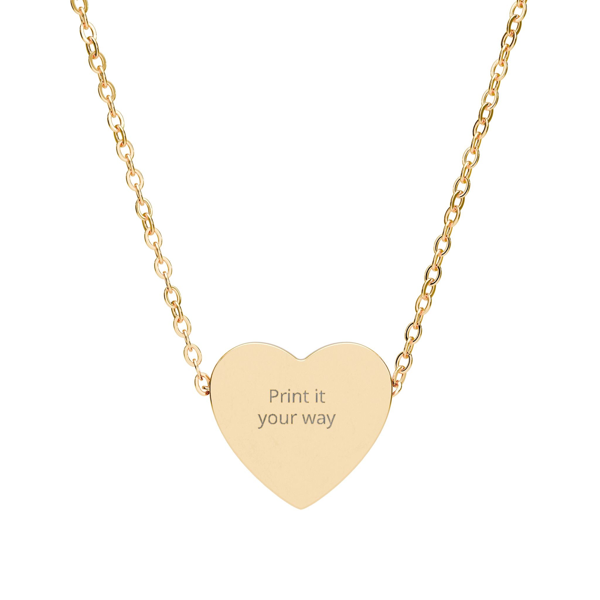 Heart Necklace (Engraving)