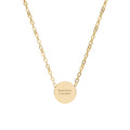 Mini Circle Necklace (Engraving)