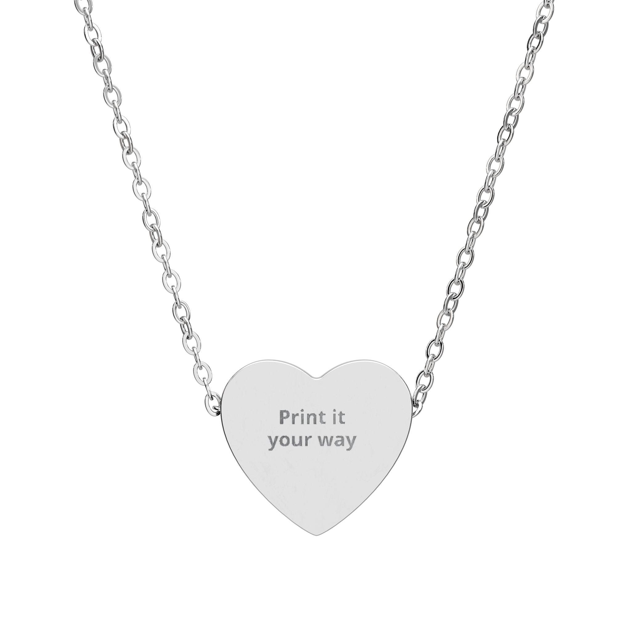 Heart Necklace (Engraving)