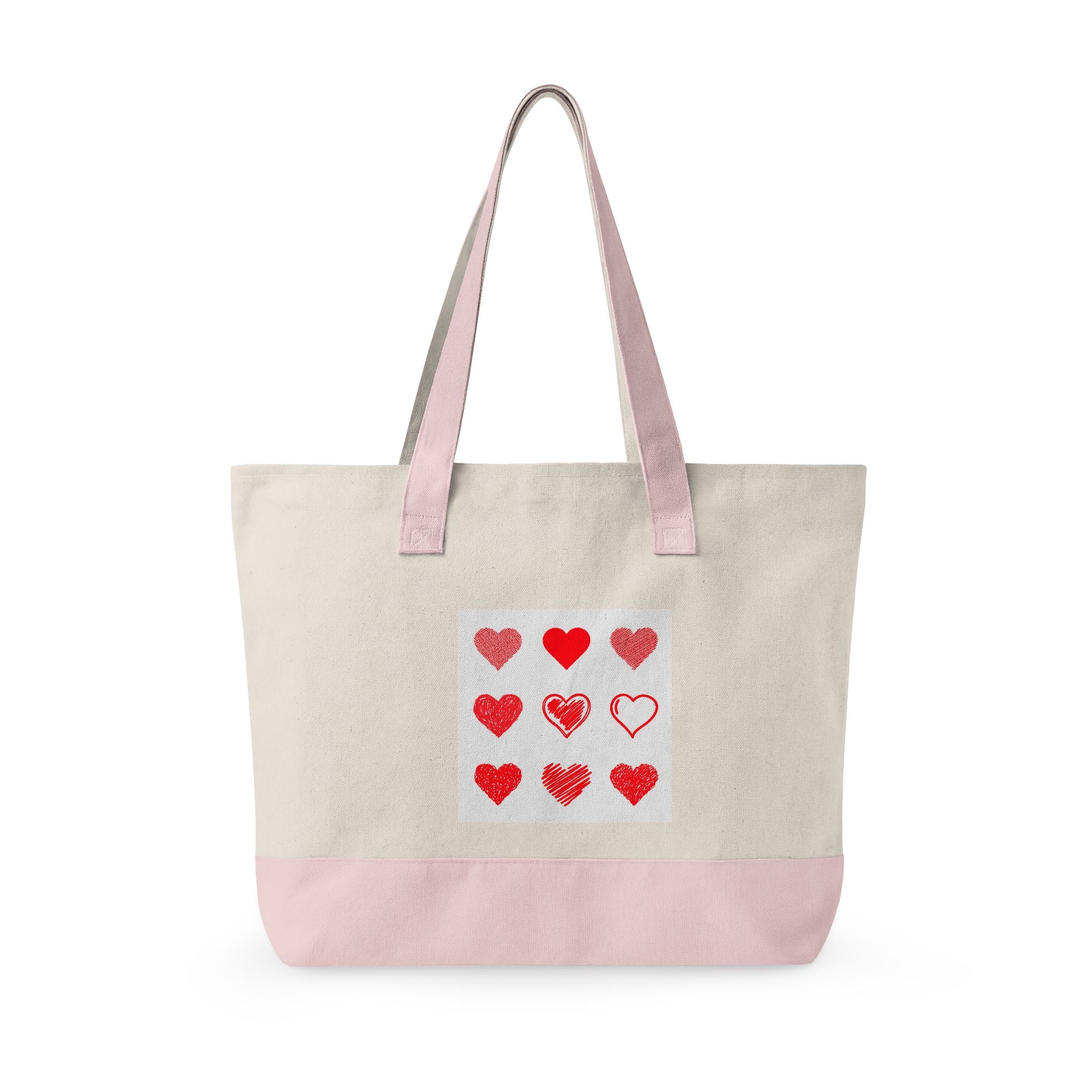 Mountain Teacup Scene Zippered Canvas Tote | Nature Illustration