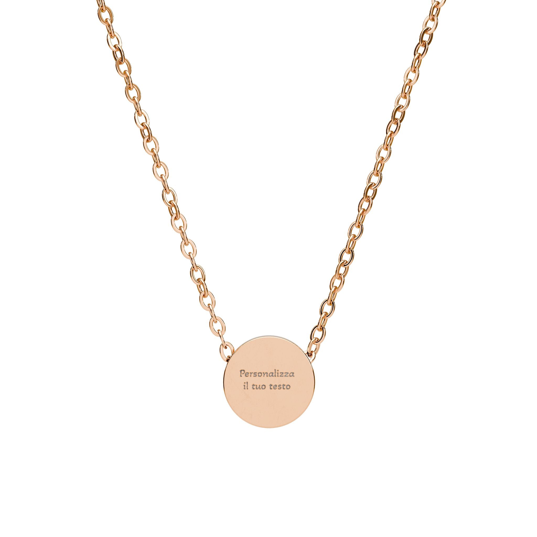 Mini Circle Necklace (Engraving)