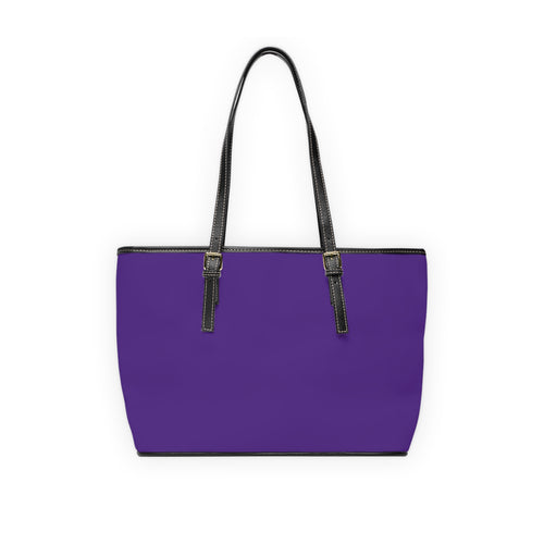 Borsa a tracolla in ecopelle N°15 SamyeLuna viola tinta unita con manici neri