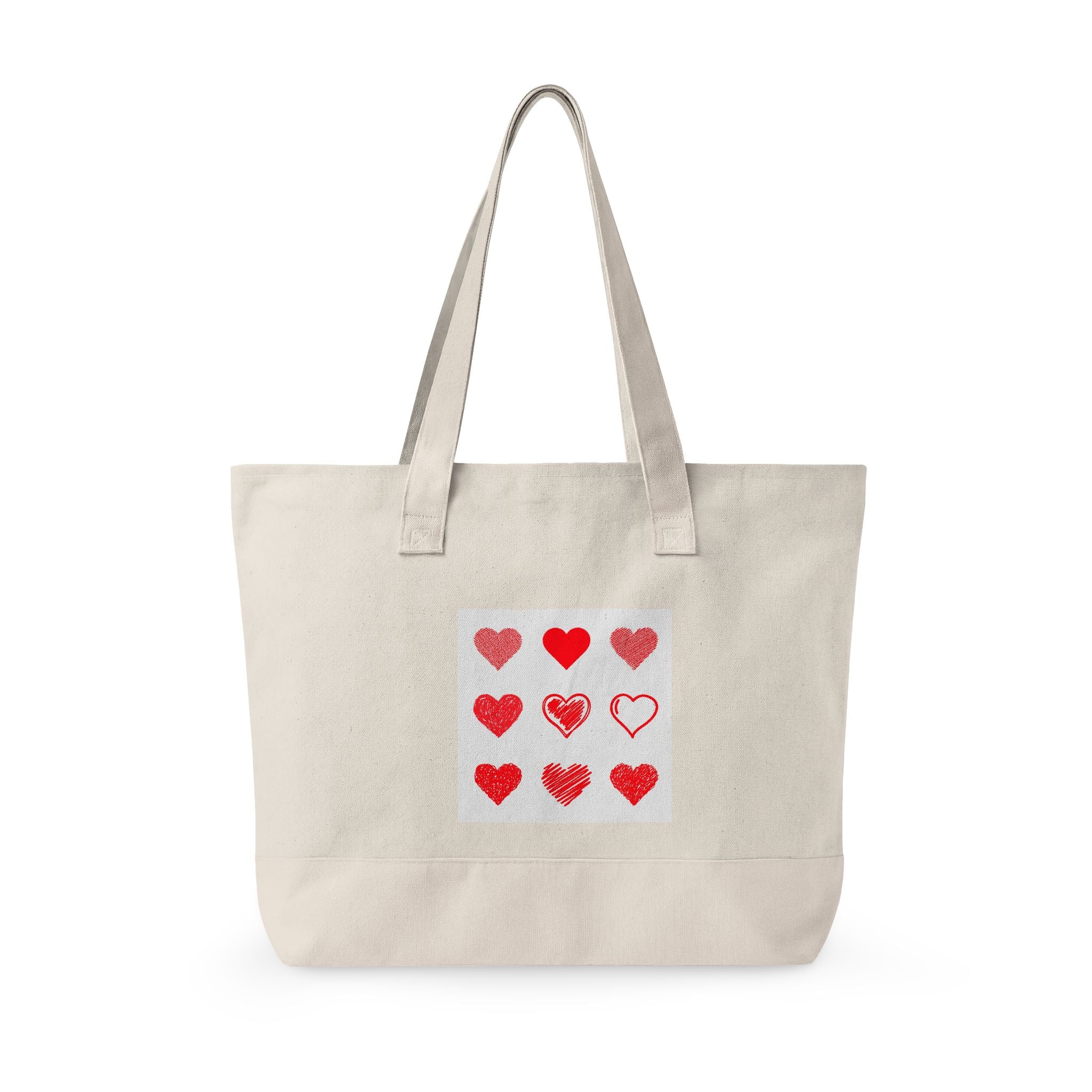 Mountain Teacup Scene Zippered Canvas Tote | Nature Illustration