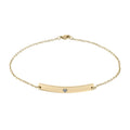 Curved Bar Anklet (Engraving)